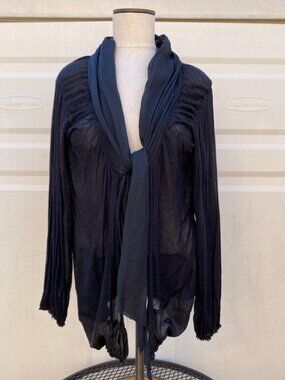 Women's Sheer Draped Cardigan